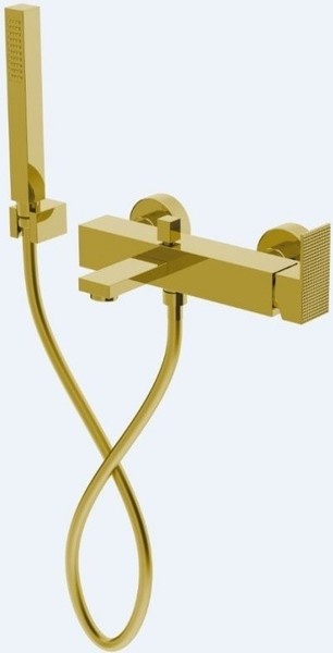 Смеситель для ванны Cezares Prizma с ручным душем, золото  PRIZMA-VDM-03/24 - 0