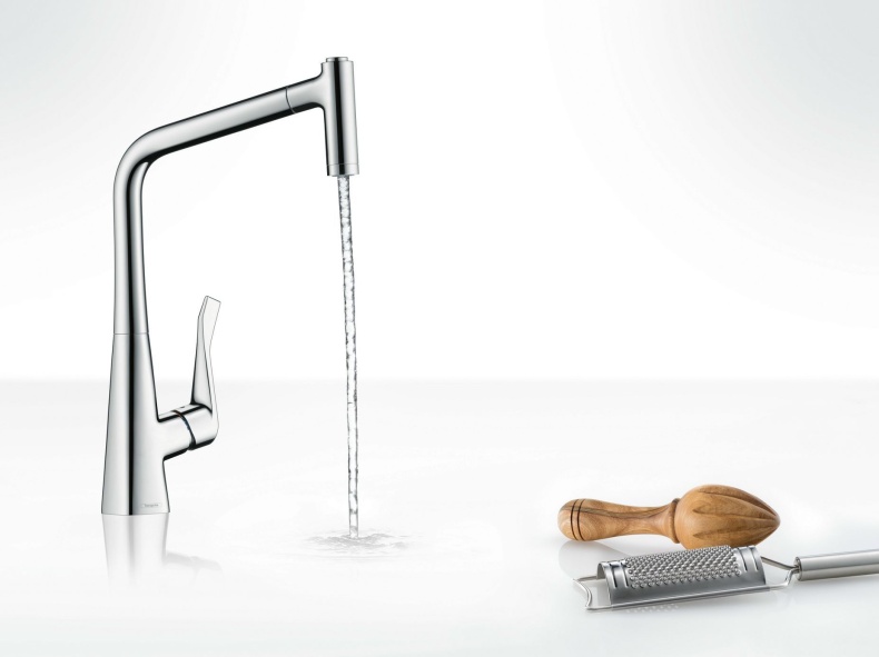 Смеситель Hansgrohe Metris 14820000 для кухонной мойки - 2