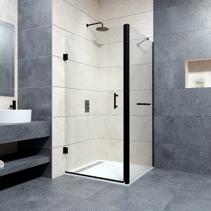 Душевой уголок RGW Passage PA-36-1B 80x90 профиль черный стекло прозрачное 410836189-014 - 1