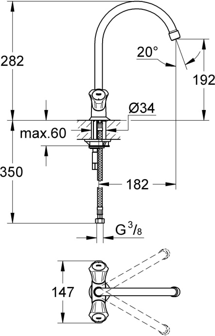 Смеситель Grohe Costa L 31831001 для кухонной мойки - 6