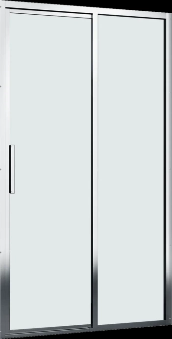 Душевая дверь в нишу Wasserkraft Lopau 120х200 R профиль хром стекло прозрачное 32S05R - 0