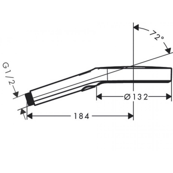 Ручной душ Hansgrohe Rainfinity 130 3jet, шлифованная бронза 26864140 - 1