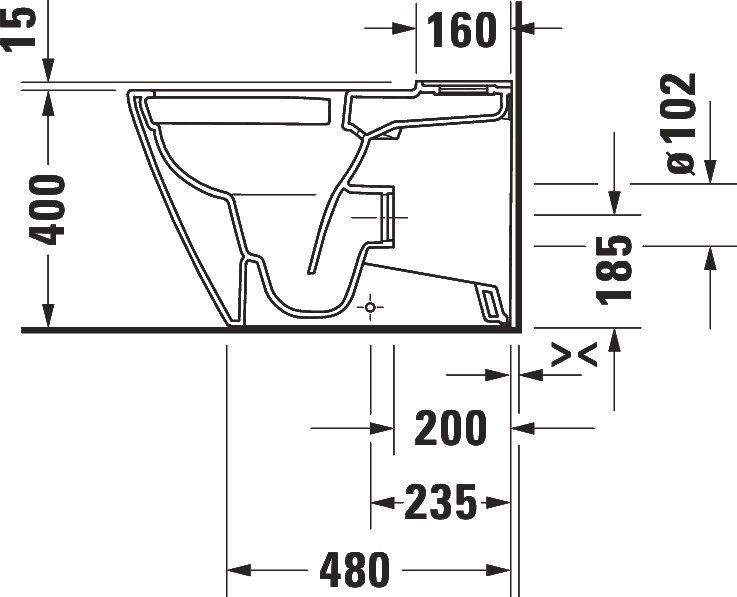 Чаша для унитаза-компакта Duravit D-Neo 2002090000 - 3