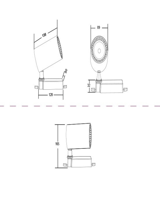 Трековый светильник Maytoni Technical TR003-1-30W4K-W - 1