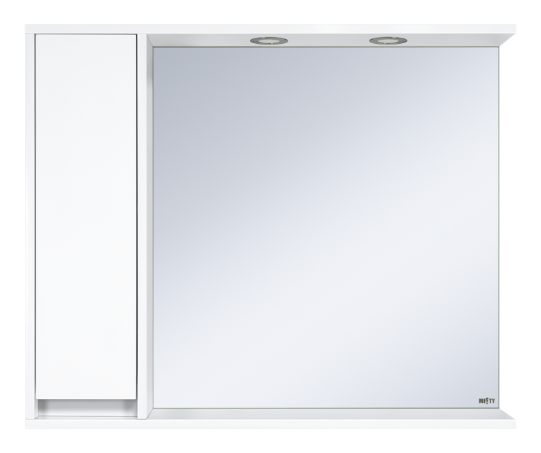 Зеркало Misty Алиса 90 L с подсветкой белое Э-Али04090-01Л - 0
