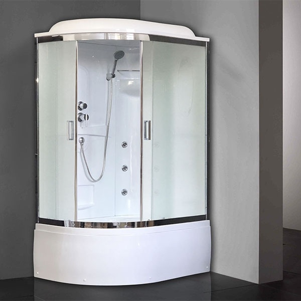 Душевая кабина Royal Bath 120х80 хром стекло матовое с гидромассажем RB8120ВК2-M-CH-R - 1