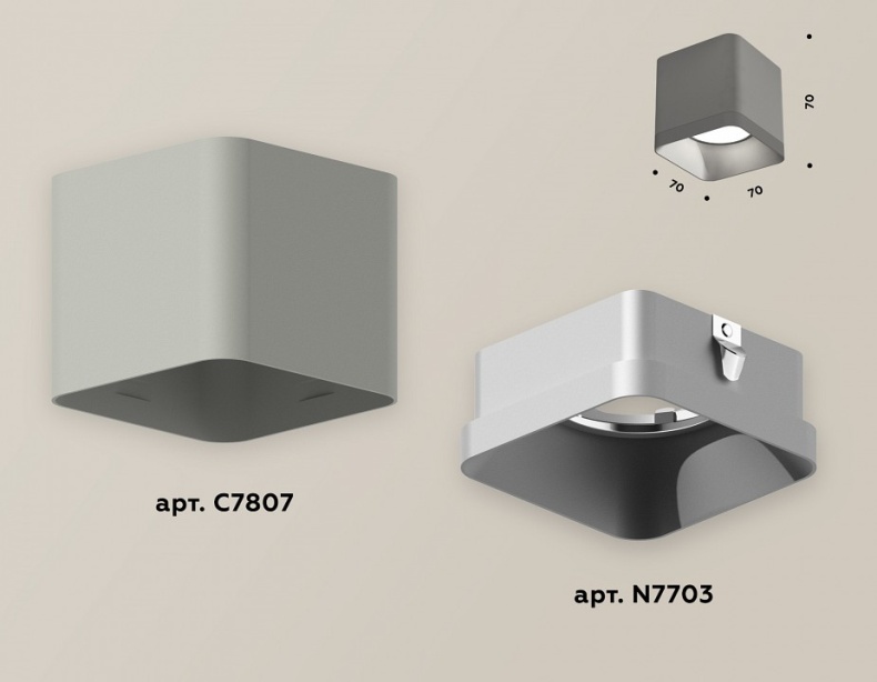 Накладной светильник Ambrella Light XS XS7807003 - 1