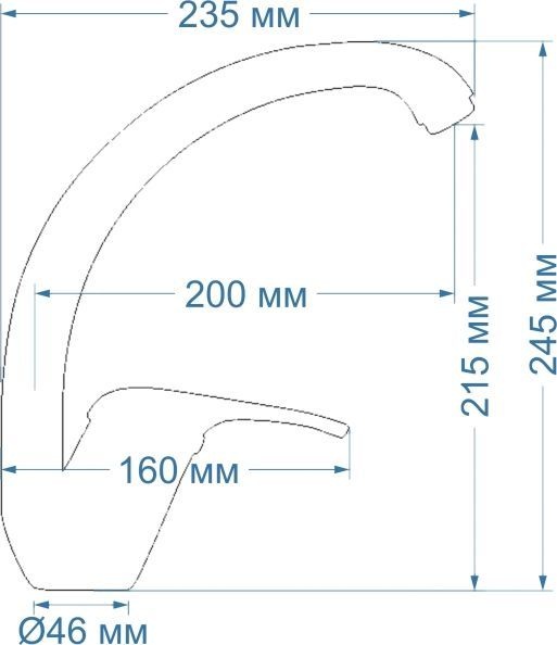 Смеситель для кухонной мойки Seaman SSC-801 бежевый  SSC-801-Бежевый - 1