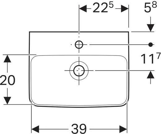 276145000 Renova Compact Раковина, 450х340 мм - 3