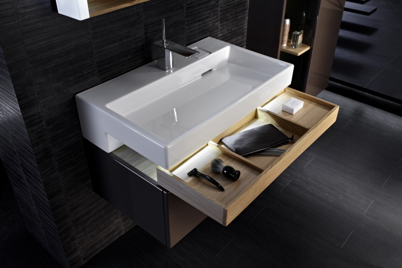 Тумба с раковиной Jacob Delafon Terrace 80 белый лак - 5