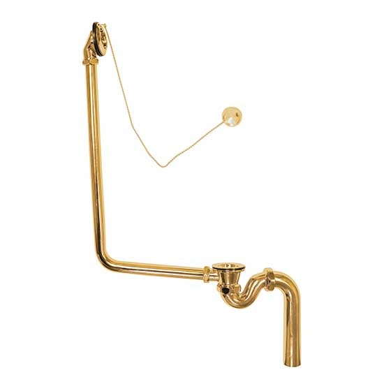 BB-OVF-02-ORO Слив-перелив с гидрозатвором, золото - 0