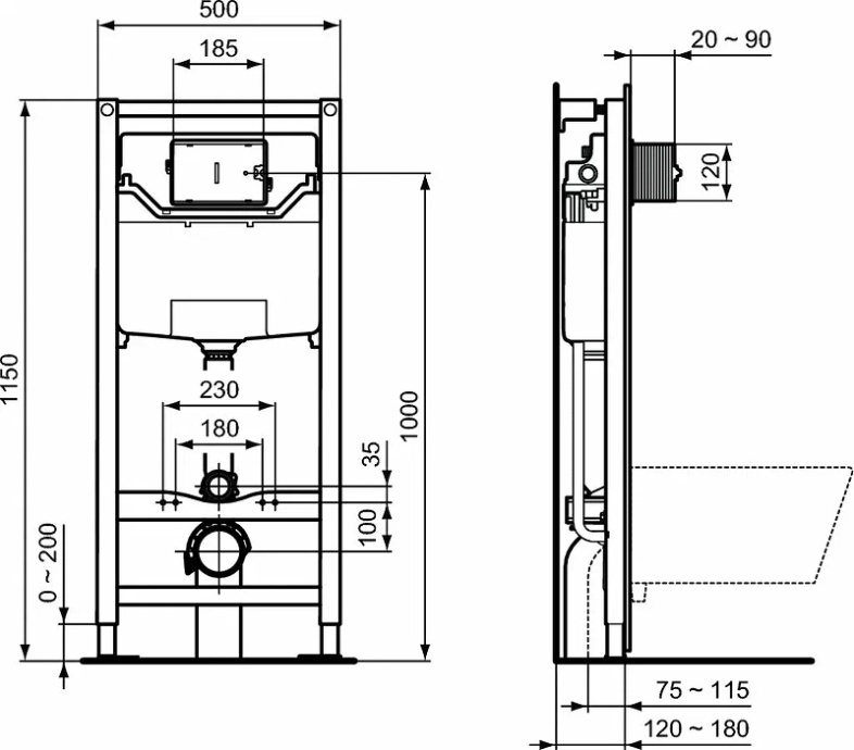 Комплект Ideal Standard Prosys Exacto  X042601 - 4