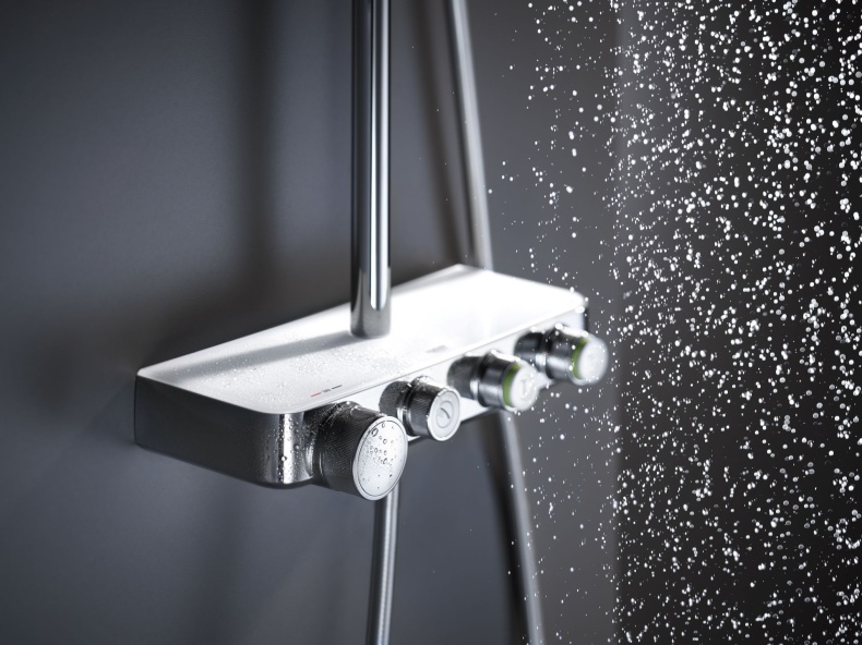 Душевая стойка Grohe Euphoria SmartControl 310 Duo 26507LS0 белая луна, с термостатом - 4