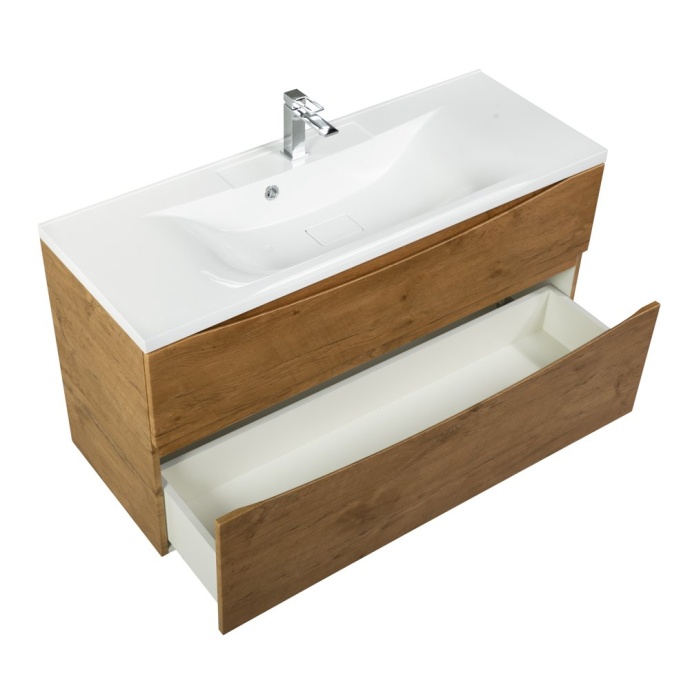 Тумба с раковиной Belbagno Marino 110 светлое дерево - 5