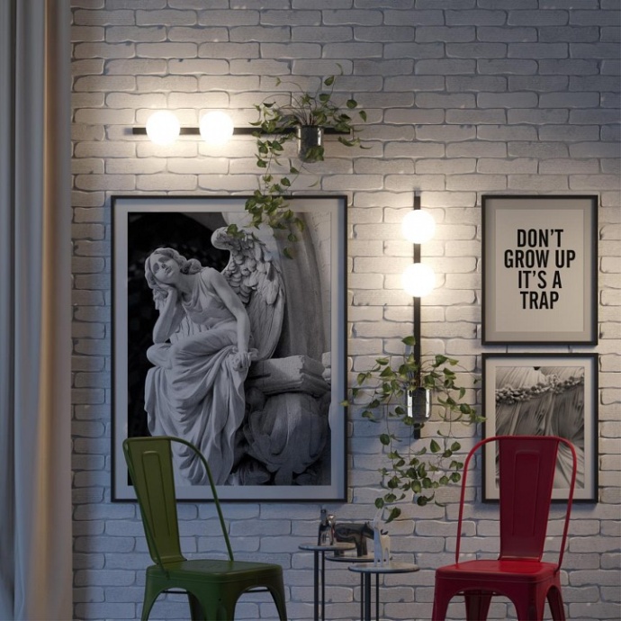 Настенный светильник Odeon Light Walli Flower 4681/2WA - 2