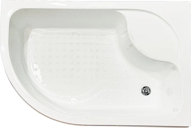 Душевой уголок Royal Bath ВК 120х80 R с поддоном профиль черный стекло прозрачное RB8120BK-T-BL-R - 2