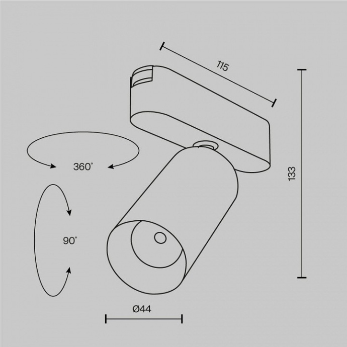 Светильник на штанге Maytoni Focus LED TR103-1-12W3K-M-W - 4