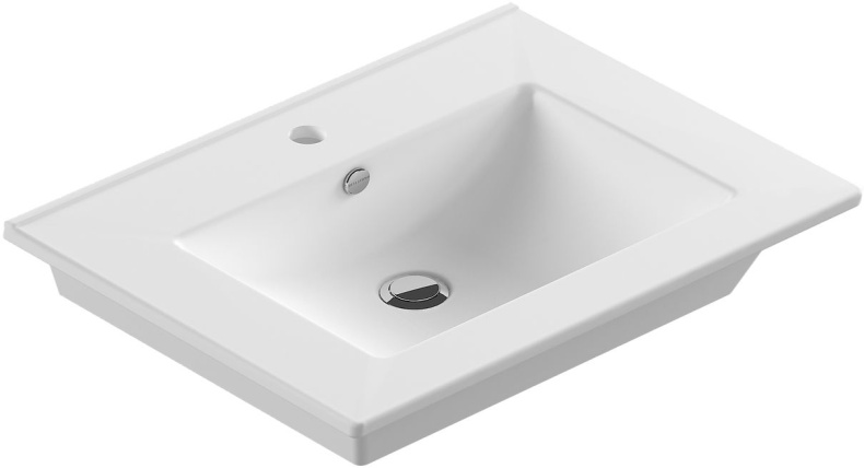Мебельная раковина Sanita luxe Quadro 75 QDR75SLWB01 - 0