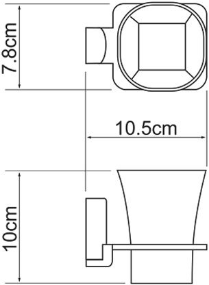 Стакан Wasserkraft Leine White K-5028White - 3