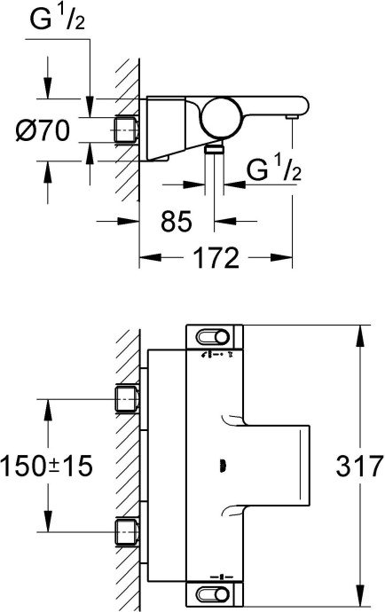 Термостат Grohe Grohtherm 2000 New 34464001 для ванны с душем - 8