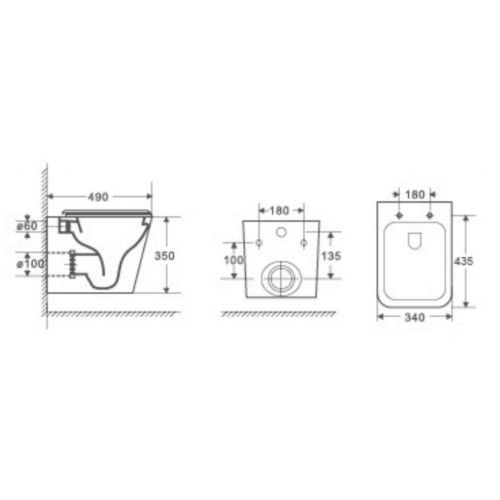 Комплект Weltwasser AMBERG 497 ST + GELBACH 004 MT-WT + AMBERG RD-WT  10000006702 - 5