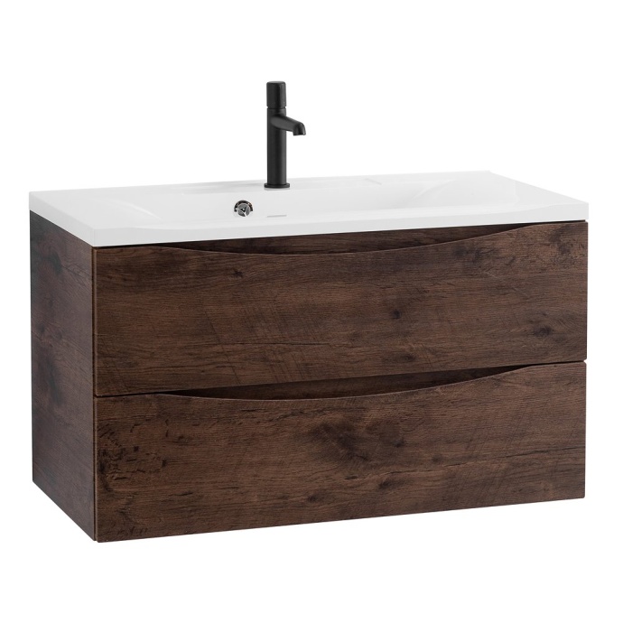 Тумба под раковину BelBagno Marino 100 темное дерево MARINO-H60-1000-2C-SO-RW-P - 1