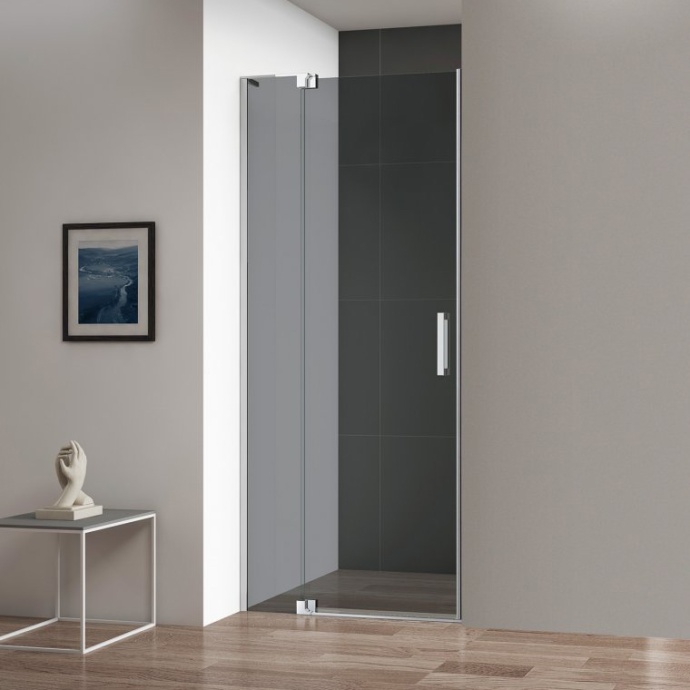 Душевая дверь в нишу Cezares Slider B 1 80/90 GRIGIO Cr SLIDER-B-1-80/90-GRIGIO-Cr - 0
