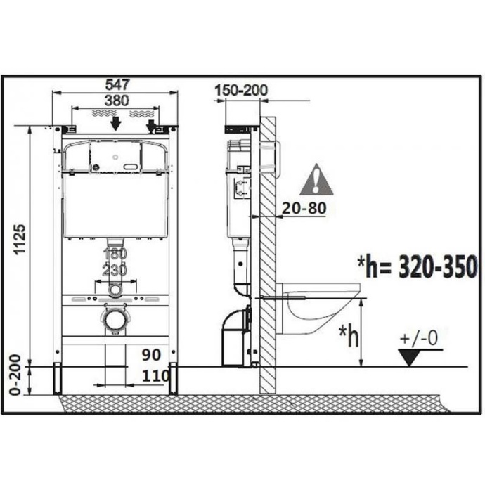 Комплект Roca Gap 893104100 подвесной унитаз + инсталляция + кнопка - 2