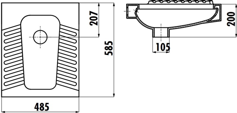 Чаша Генуя Creavit TP570-00CB00E-0000 - 1