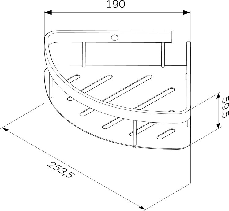 Полка AM.PM Sense L A7454100 хром - 4