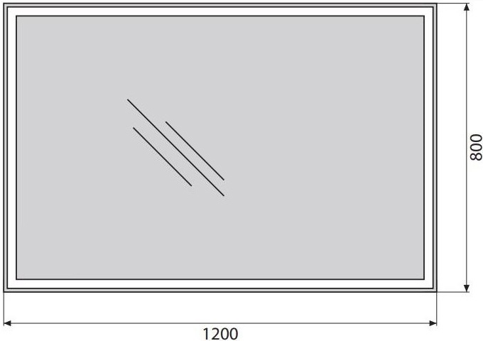 Зеркало BelBagno SPC-GRT-1200-800-LED-BTN - 3