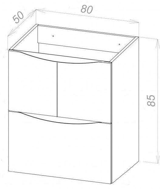 Тумба под раковину BelBagno Alda 80 зелёный BB800SHVC/MO - 4