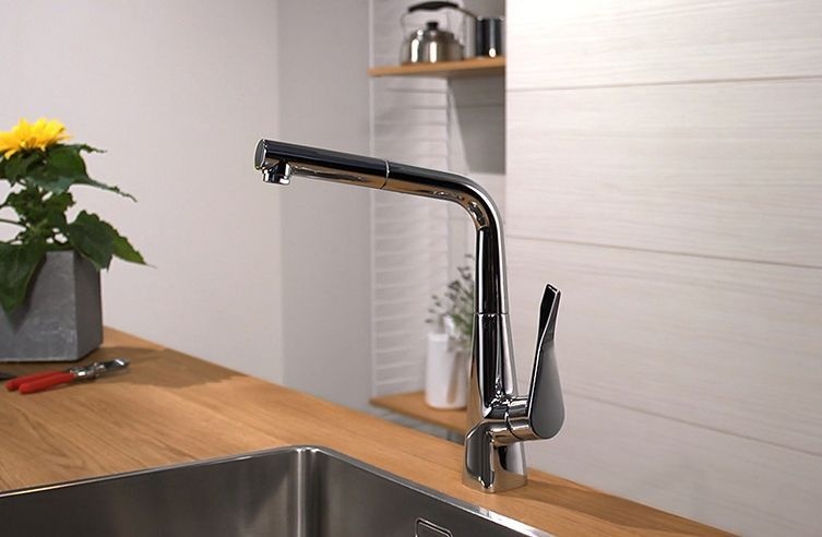 Смеситель Hansgrohe Metris 14821000 для кухонной мойки - 3