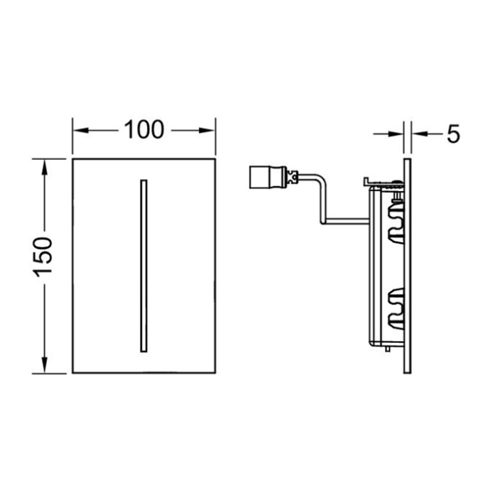 TECEfilo-Velvet Urinal, 7,2 В, Bianco Kos / Белый 9242018 - 1