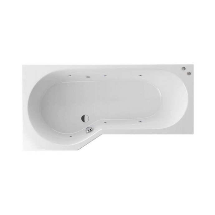 Ванна акриловая Excellent Be Spot Soft L 160х80 с гидромассажем белый - хром WAEX.BSL16.SOFT.CR - 0
