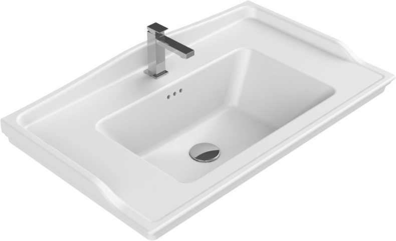 Тумба с раковиной Opadiris Карат 80 золотая патина - 4