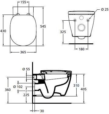 W220101 ПРОМО инсталляция с подвесным унитазом (E803501+E712701+E233267 ) - 1