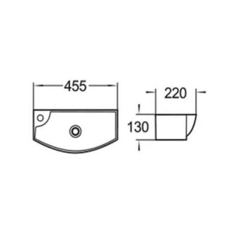 Подвесная раковина Comforty 45 белая 00004139816 - 2