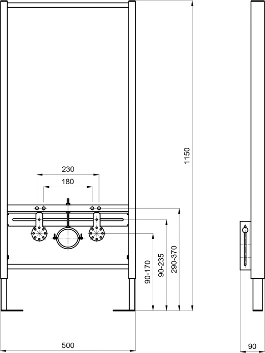 Система инсталляции для биде Акватек Standart INSB-0000001 - 4