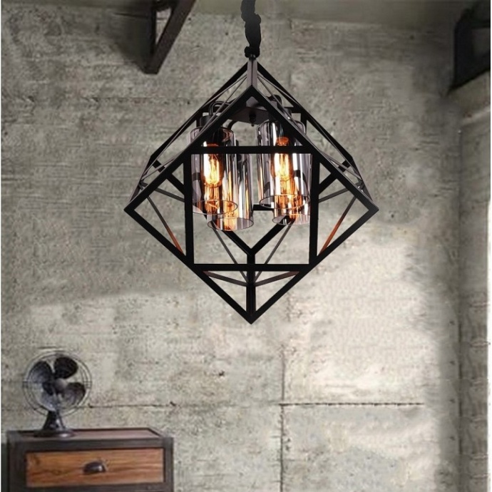 Подвесная люстра LUMINA DECO Brutte LDP 11339-4 BK - 3
