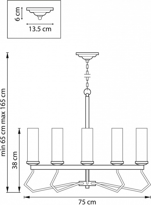 Подвесная люстра Lightstar Flume 723085 - 2