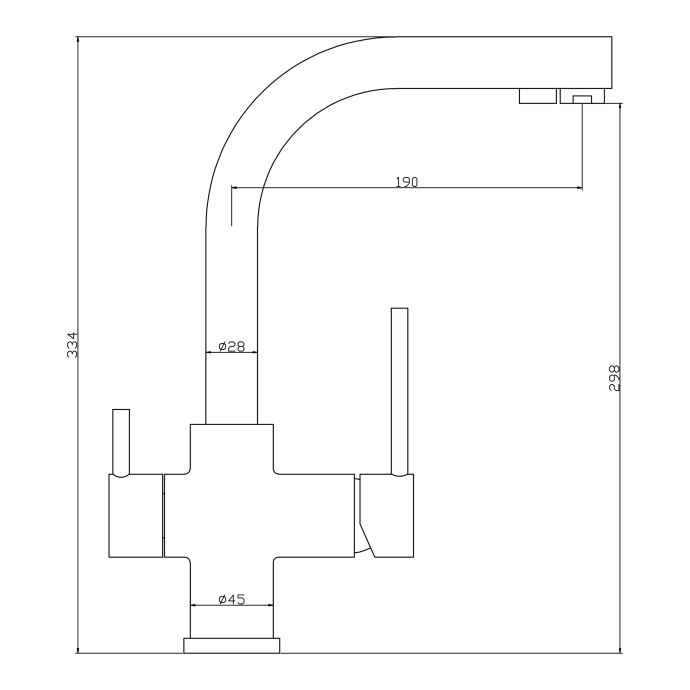 Swedbe Selene Plus кухонный смеситель для фильтра 2в1, с фильтром Аквафор Морион, K8149M К8149М - 1