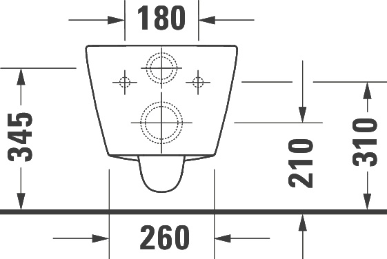 Чаша для унитаза подвесного Duravit D-Neo 2577090000 - 12