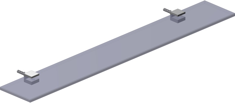 Полка STWORKI Glass Shelf 60 полкодержатели черные 3GW262TTKK000 - 4