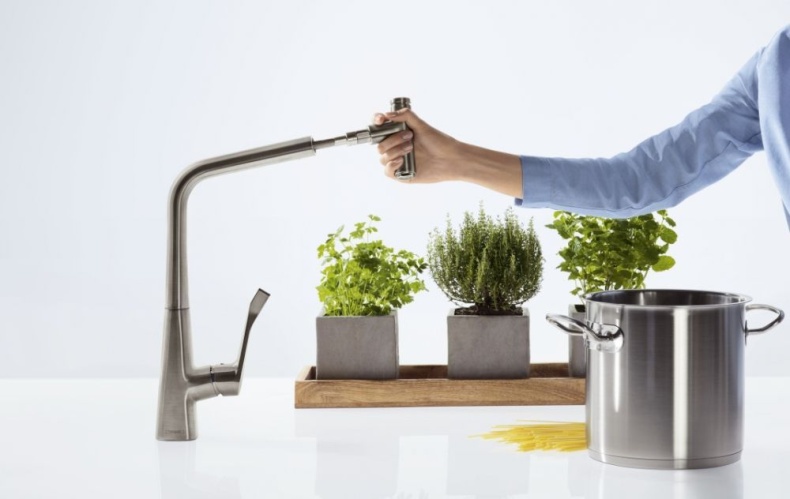 Смеситель Hansgrohe Metris Select 14884800 для кухонной мойки - 3