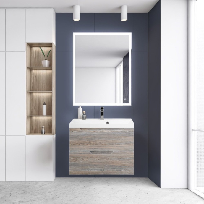 Комплект мебели BelBagno Vittoria 80 серый - коричневый - 0