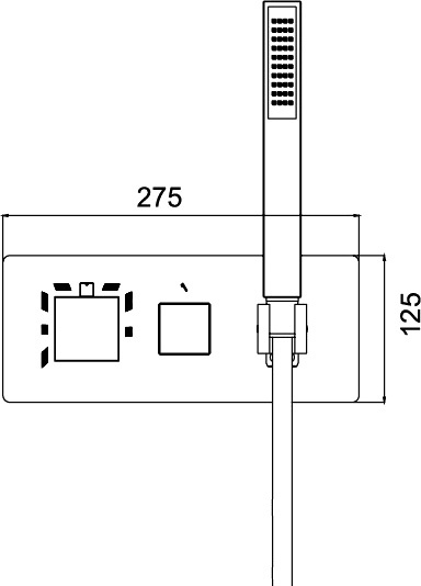 Термостат RGW Shower Panels SP-44-03 для душа 21140544-31 - 2