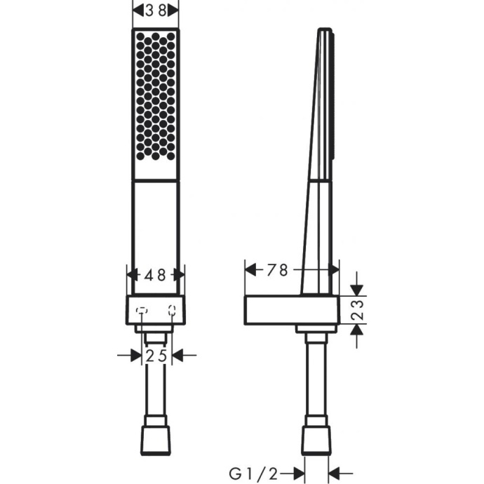 Душевой набор hansgrohe Rainfinity 100 1jet со шлангом 125 см 26857700, матовый белый - 1