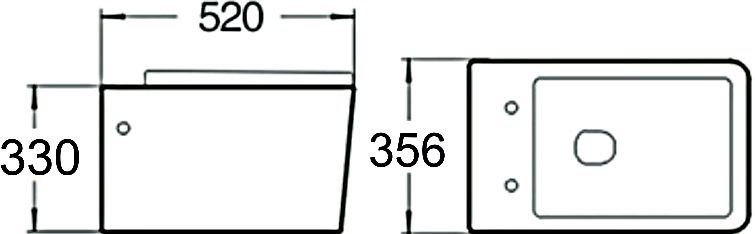 Унитаз подвесной SantiLine SL-5004MB безободковый, с микролифтом - 1