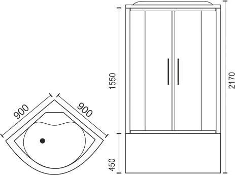 Душевая кабина Royal Bath RB 90BK6-WC RB90BK6-WC - 5